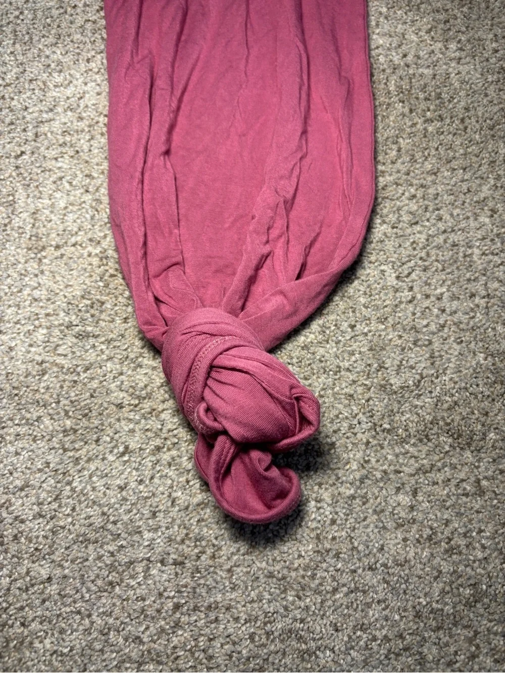 Caden Lane Dark Pink Bamboo Knotted Gown Size 0-3 Months
